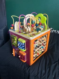 Wooden Activity Cube