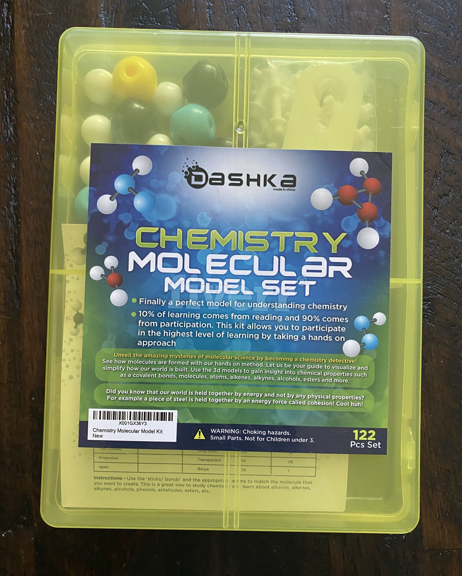 DASHKа CHEMISTRY MOLECULAR MODEL SET (NEW)