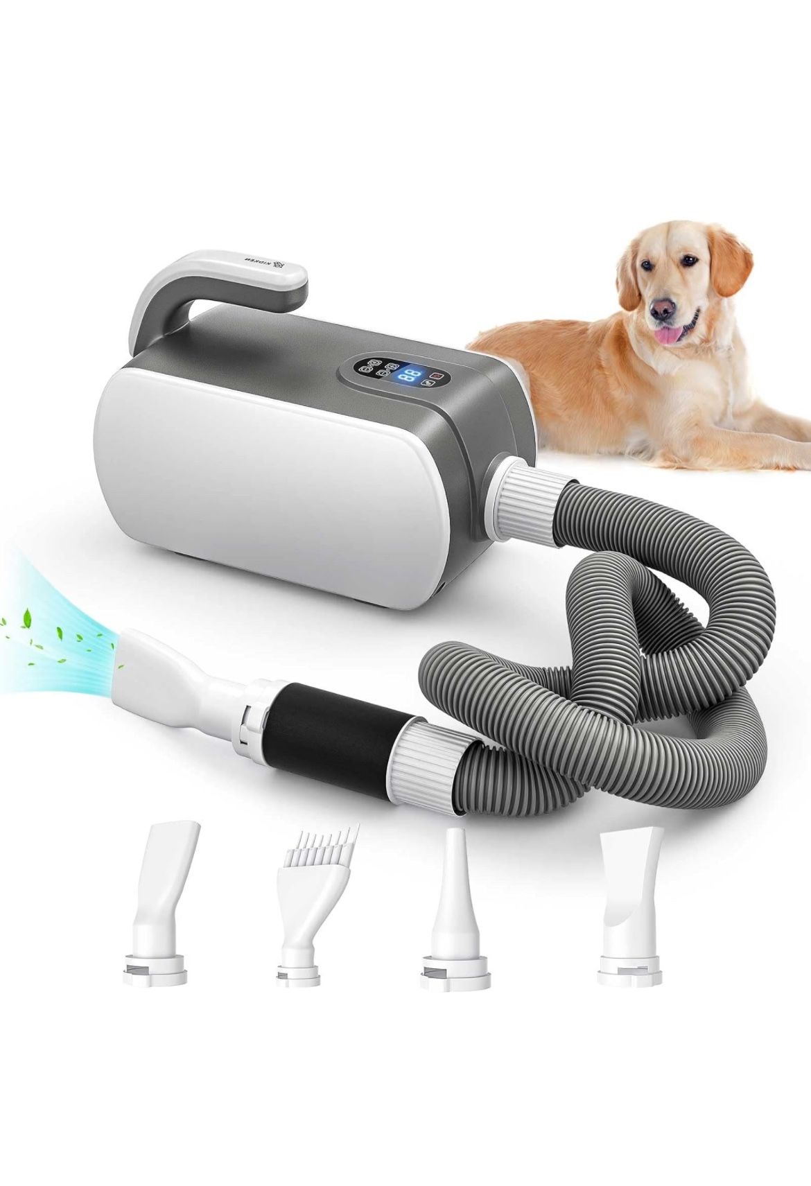 Brand new Dog Dryer,5.2HP/3800W High Velocity Professional Dog Hair Dryer with LED Screen