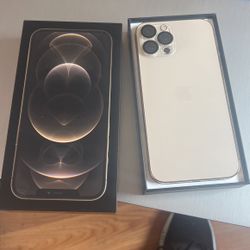 (UNLOCKED) iPhone 12 PRO-MAX 128 GB GOLD IN COLOR (UNLOCKED)