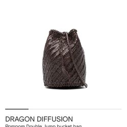 Dragon Diffusion Pompom Bucket Bag