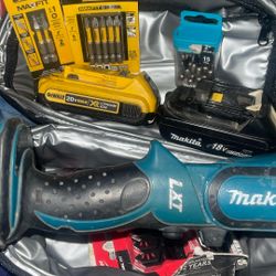 Mikita And Dewalt Batteries And Bids 