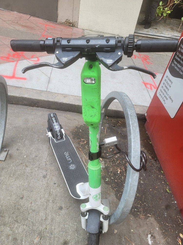 Unlocked Lime Scooter