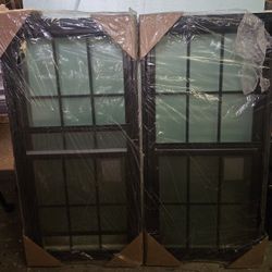 Double Hung Windows  Black Exterior Color