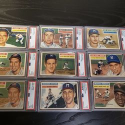 1956 Topps Baseball PSA Graded Cards 