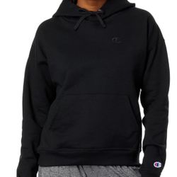Black Champion Hoodie Size Small