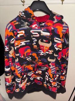 Adidas Chinese New Year All Over Print Sweatshirt Hoodie GQ8838 Mens SZ M