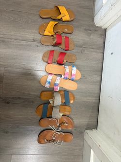 sandals Seven PAIRS of women’s sandals