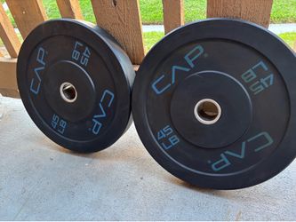 2x45 lb CAP OLYMPIC WEIGHTS $75