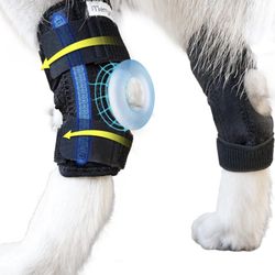 Dog Leg Brace Rear Hock & Ankle, Canine Hind Leg Joint Compression Wrap for Torn ACL - CCL, Large