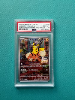 PSA 10 Detective Pikachu 098/SV-P Japanese Promo Pokemon Card
