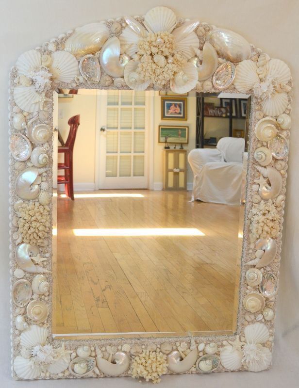 Seashell mirrors custom made on order