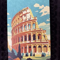 Framed Paint by Numbers - Rome - Fully Painted On Canvas