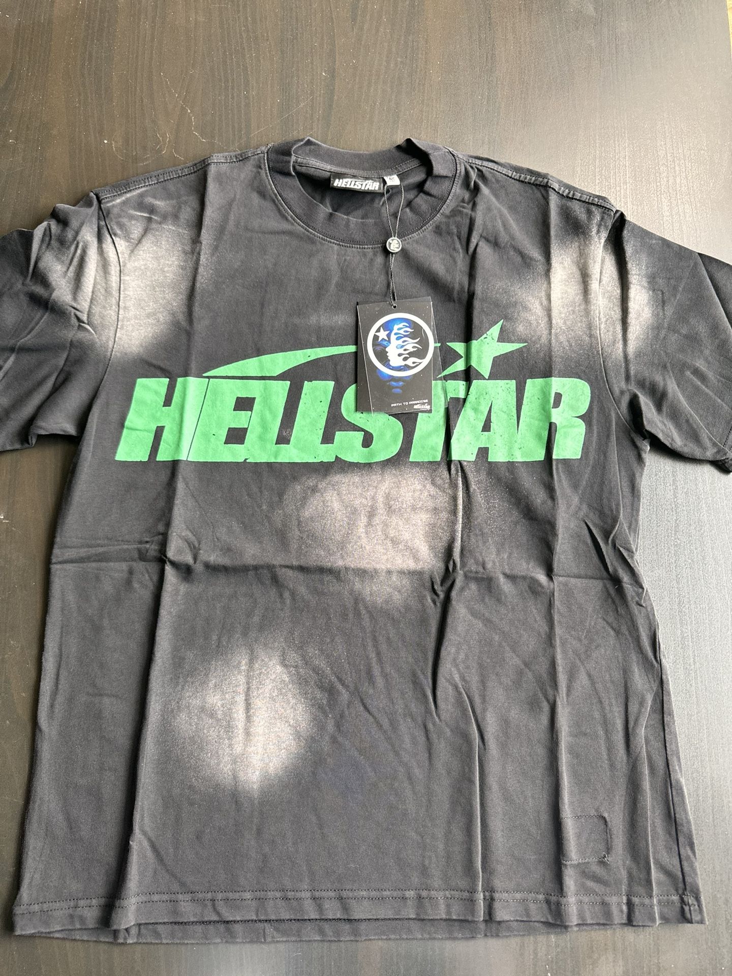 Hellstar Tee Green On Black Size Small