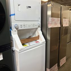 🔥 NEW Frigidaire - 3.9 Cu. Ft. Top Load Washer and 5.5 Cu. Ft. Electric Dryer Laundry Center 