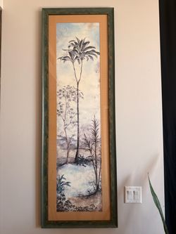 Huge Framed Palm Tree Wall Art - Ingrid Russell (5ft Tall)
