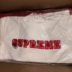 Supreme Lace Hooded Sweatshirt White
