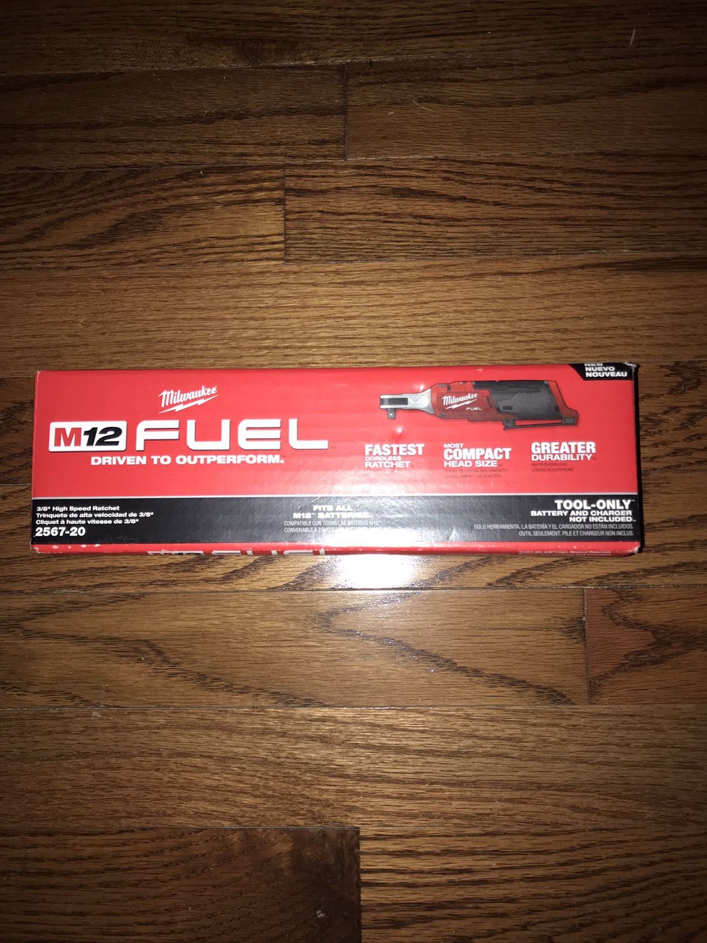 Milwaukee Fuel M12 3/8” Ratchet Tool Olny 