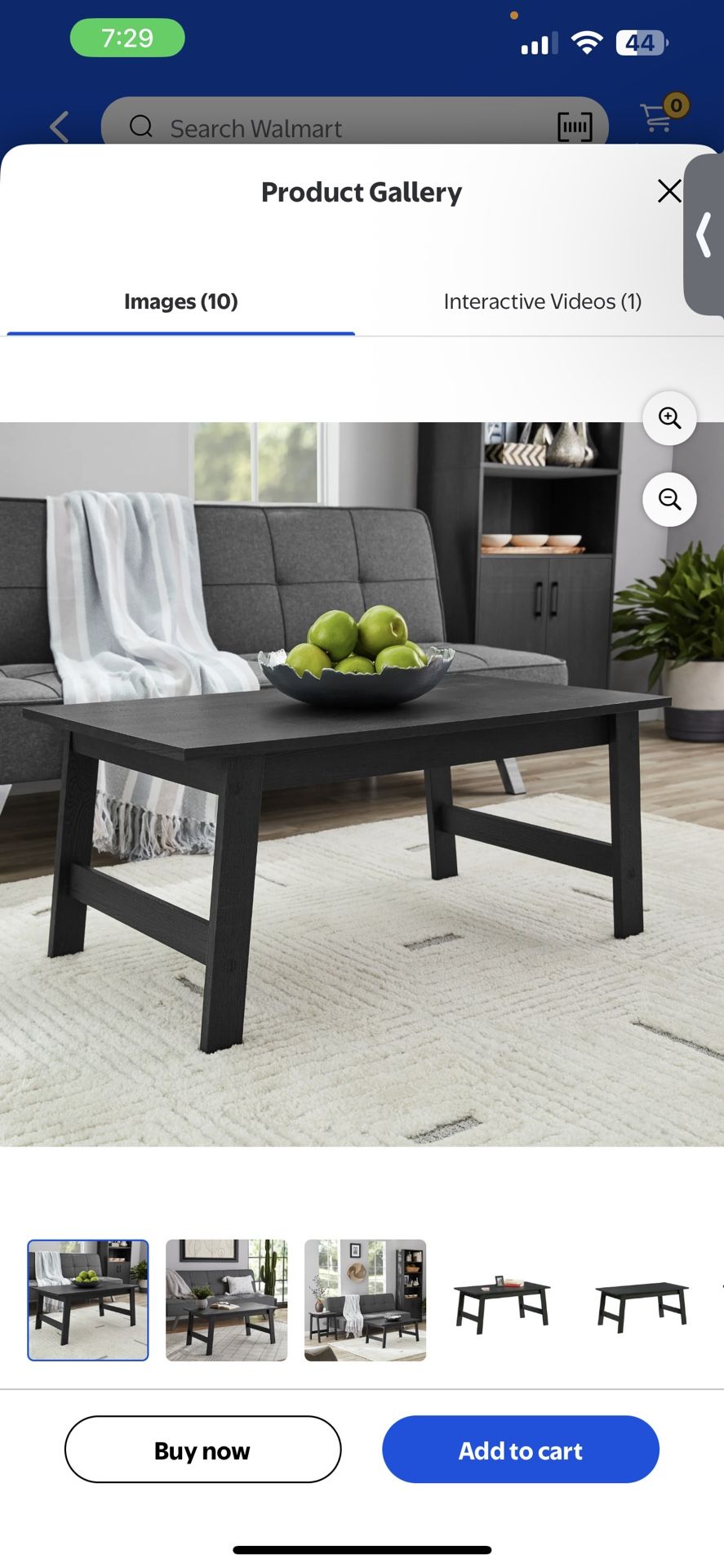 Black Coffee Table (Mainstays)