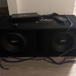 Dual 12” 2400 Watt SDR Series Complete Subwoofer Package with Vented Enclosure and Amplifier 