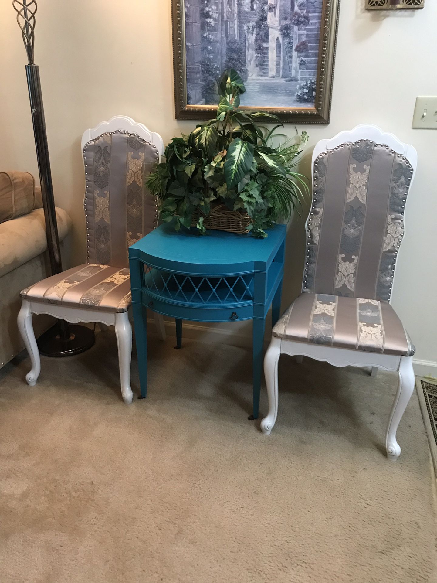 Two accent chairs