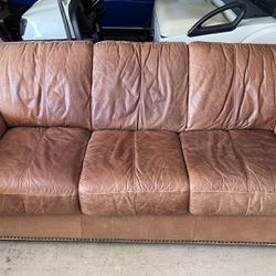 Very Comfortable Leather Sofa Bed Couch