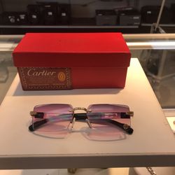 Cartier Rimless Sunglasses 