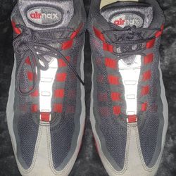 Air Max 95 No Sew 'Dark Grey Chilling Red'