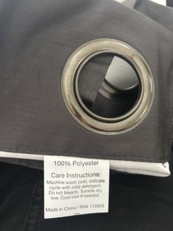 2 SLATE GRAY, SILK LOOK PANELS 42x84 
