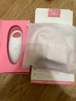 New Frida mom breast relief packs and Lactation Massager