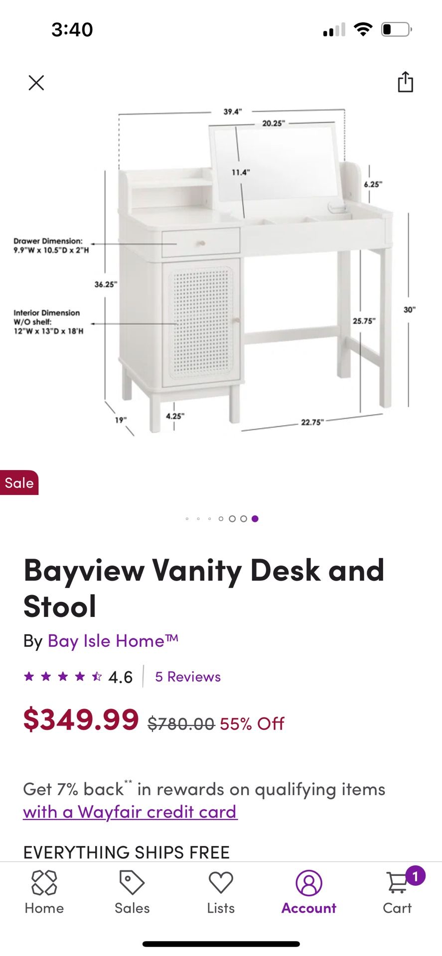 Brand New Vanity/Desk