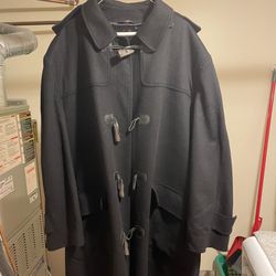 MOORBROOK Duffle Coat Black With Hood