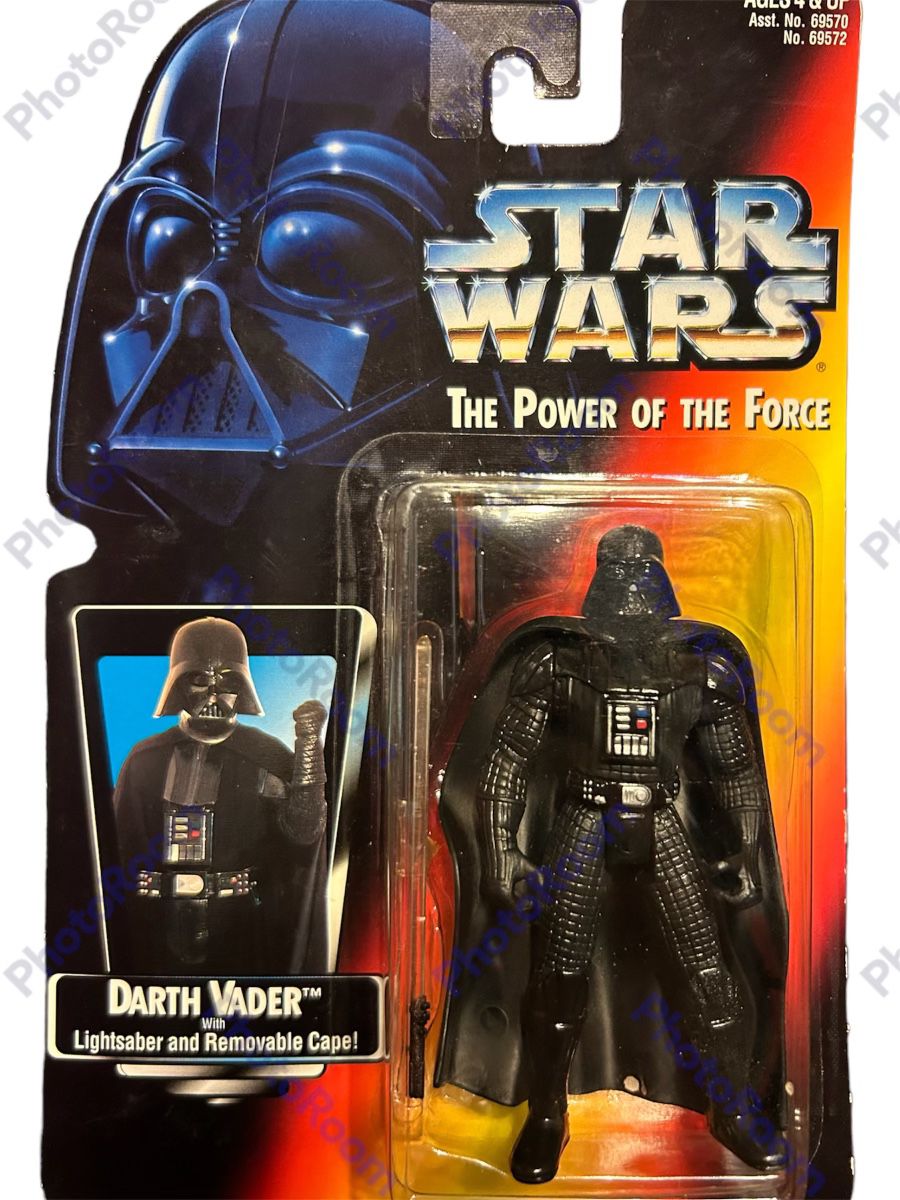 Star Wars 1995 Darth Vader With Lightsaber And Removable Cape