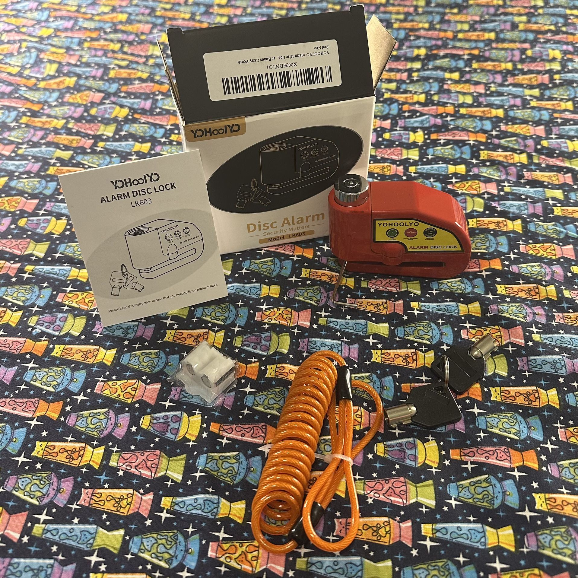 Disk Alarm For Motorcycle Or Bike