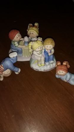 1984 Cabbage Patch Porcelain Figures