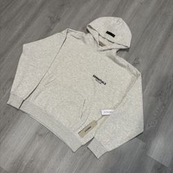 Light Oatmeal Essentials Hoodie