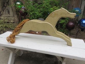 Decorative Wood Horse ($20)