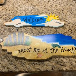 Beach Welcome Signage