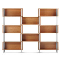 Blu Dot Chicago 8 Bookcase Shelf System - 1,600 OBO (Cherry wood with tubular steel legs)
