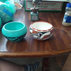 Authentic Indian Pottery Signed By The Designer 