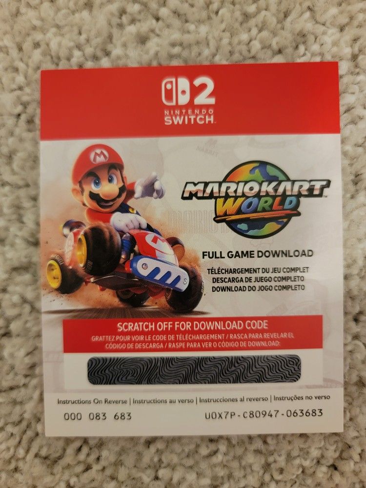 Mario Kart World Nintendo Switch 2 Digital Game