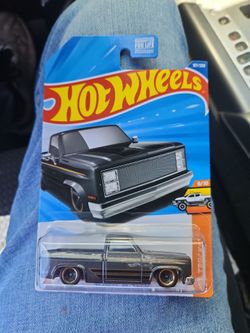Hotwheels Grey 83 Chevy Silverado truck moc