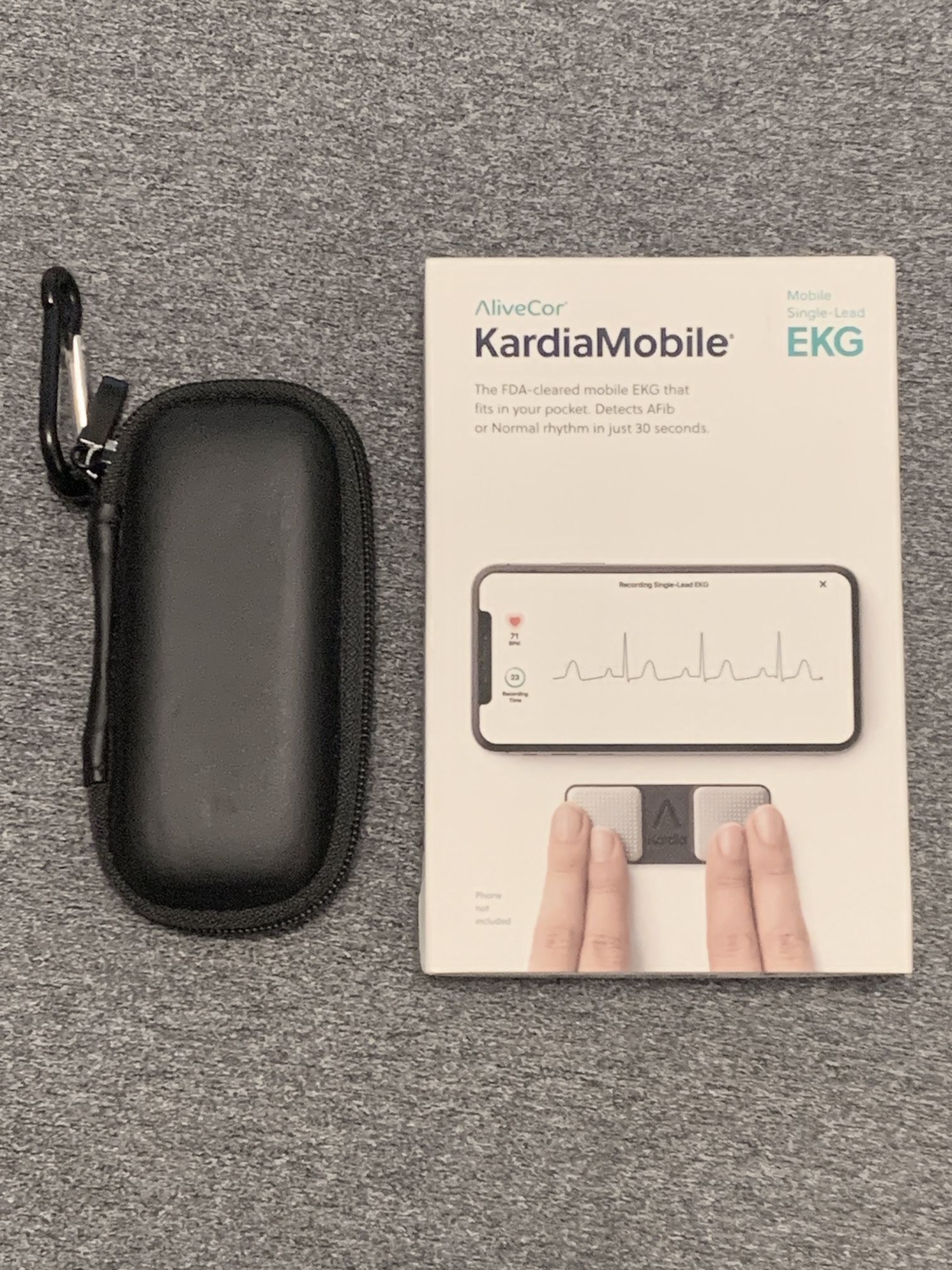 AliveCor Kardia mobile Kardia Mobile EKG Monitor w/ Case