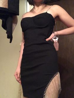 Black Jeweled Slim Dress