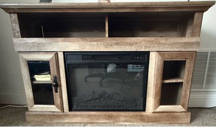 Electric fire place with stand