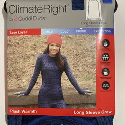 ClimateRight by Cuddl Duds has you covered with this thermal crew neck top