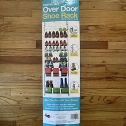 Shoe Organizer Rack - Over Door - NEW IN BOX - Customizable No Tools Required