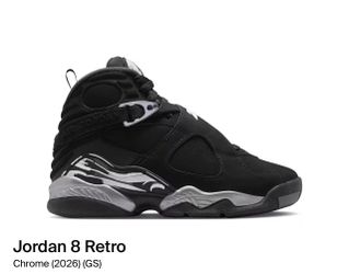 Nike Air Jordan 8 Retro Chrome GS 305368 007 Size 5.5Y