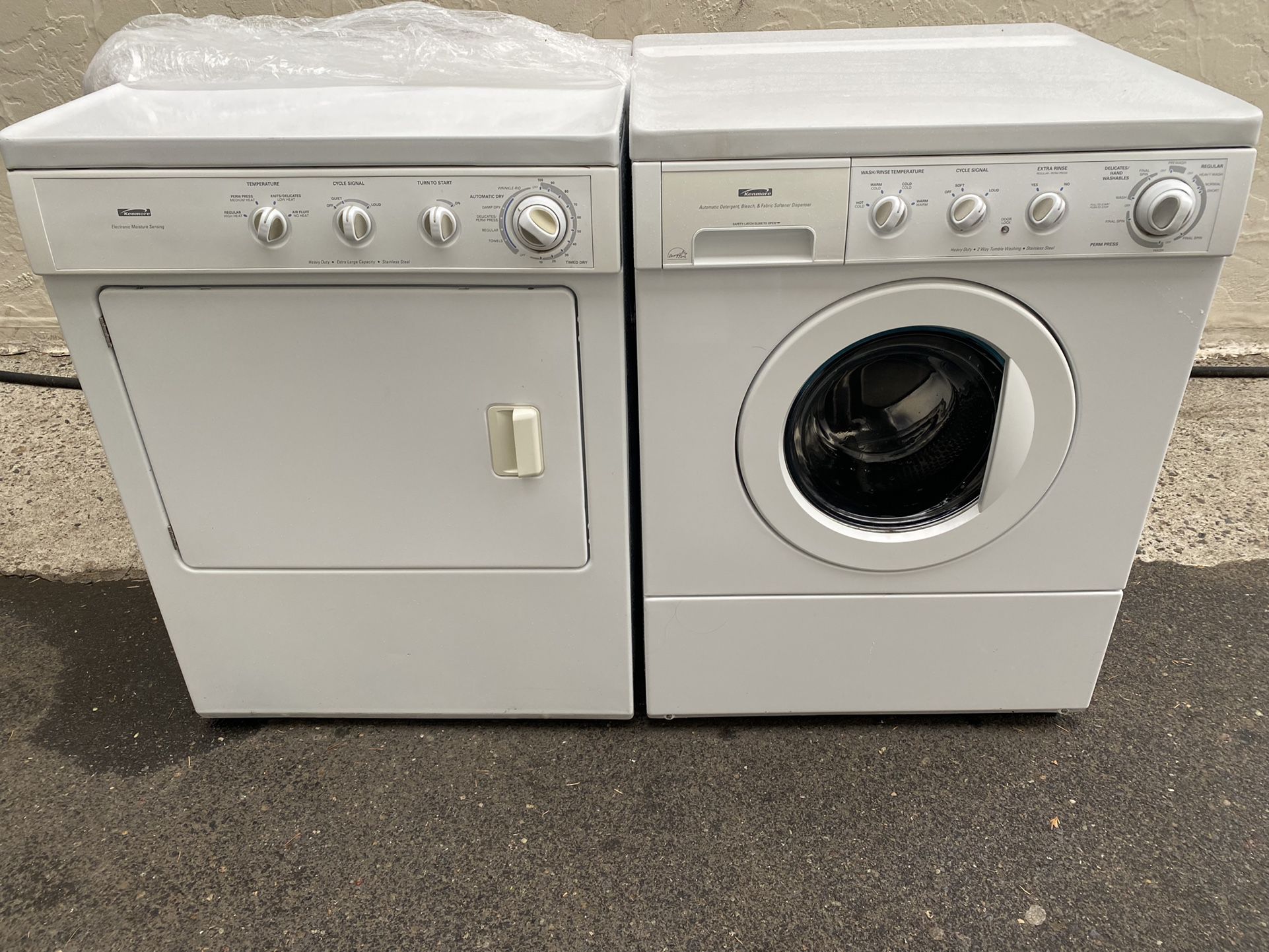 Kenmore /Washer And Dryer /heavy Duty 