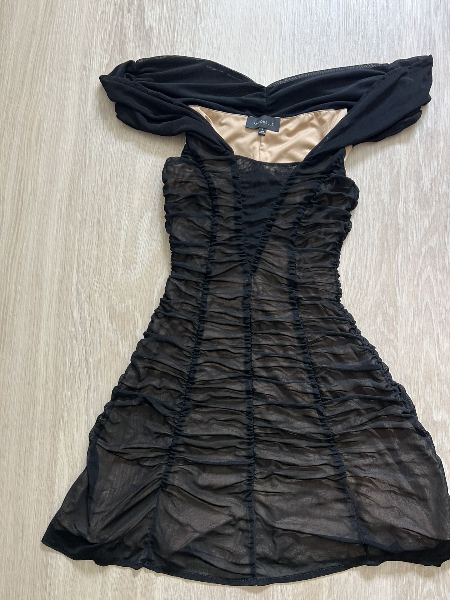 Majorelle Black Mini Dress Size S